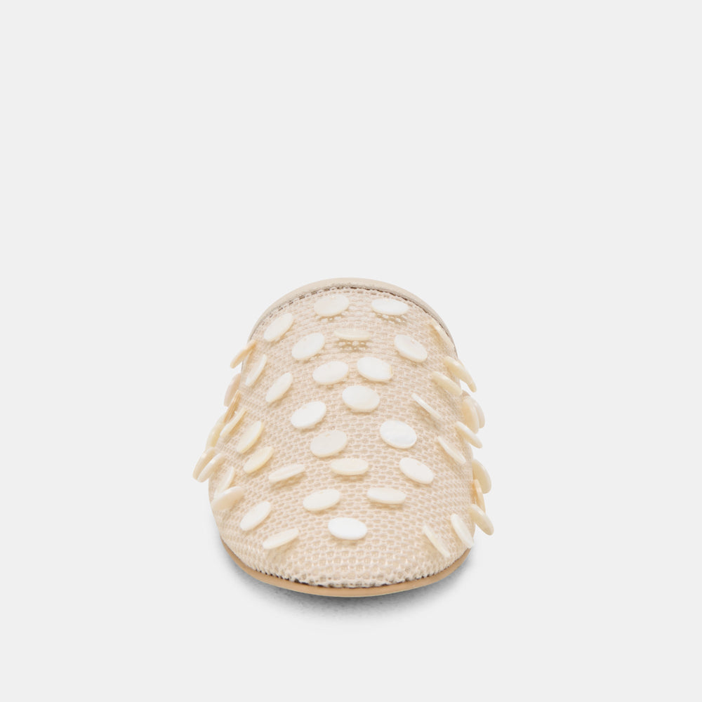 Dolce Vita SHOES | Rova Bead Ivory Disc Mesh Flats