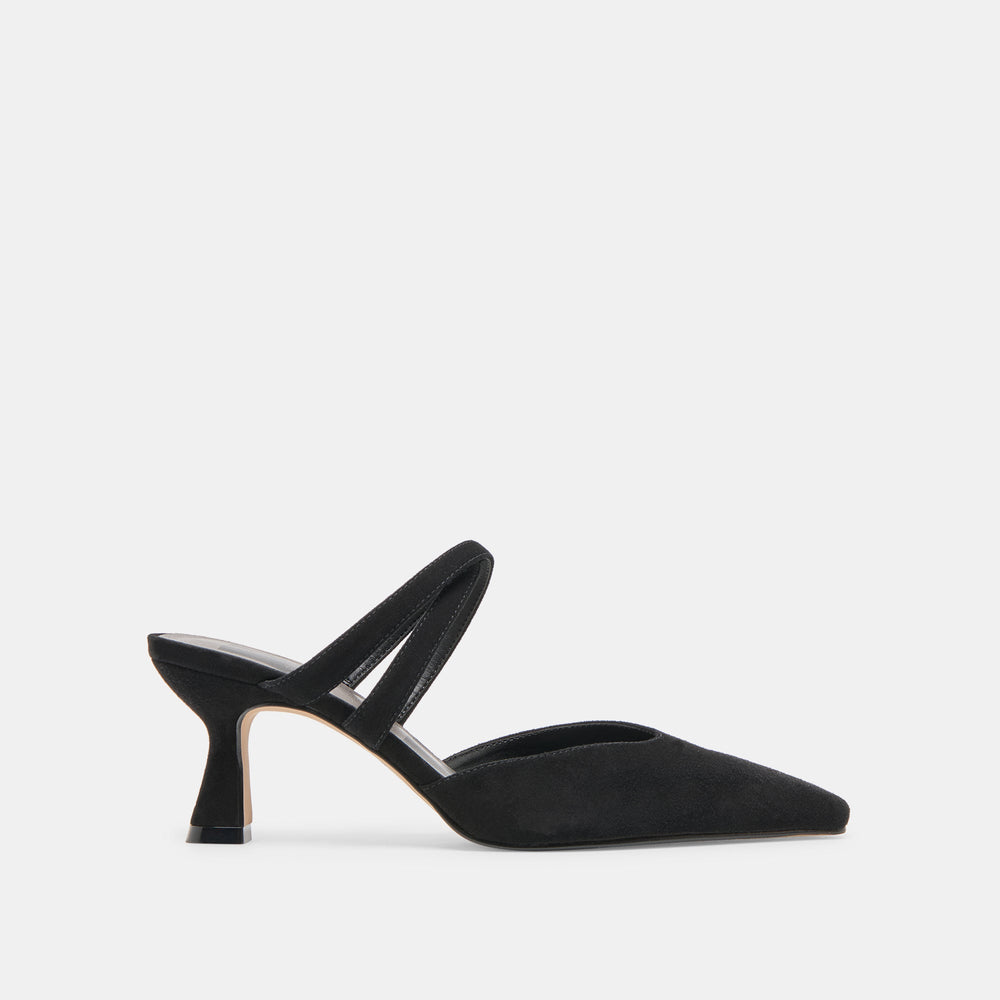 Dolce Vita SHOES | Linore Onyx Suede Heels