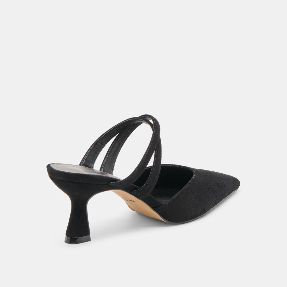 Dolce Vita SHOES | Linore Onyx Suede Heels