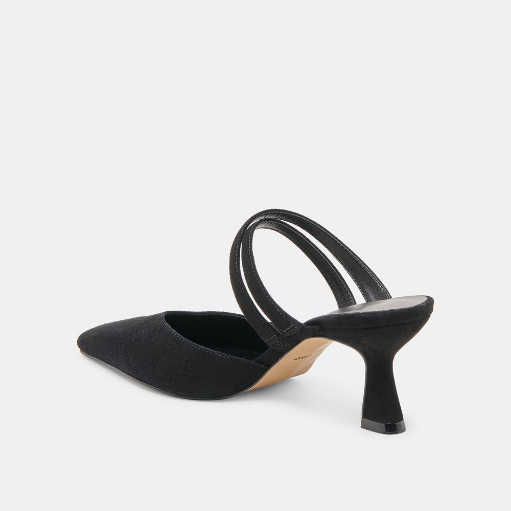 Dolce Vita SHOES | Linore Onyx Suede Heels