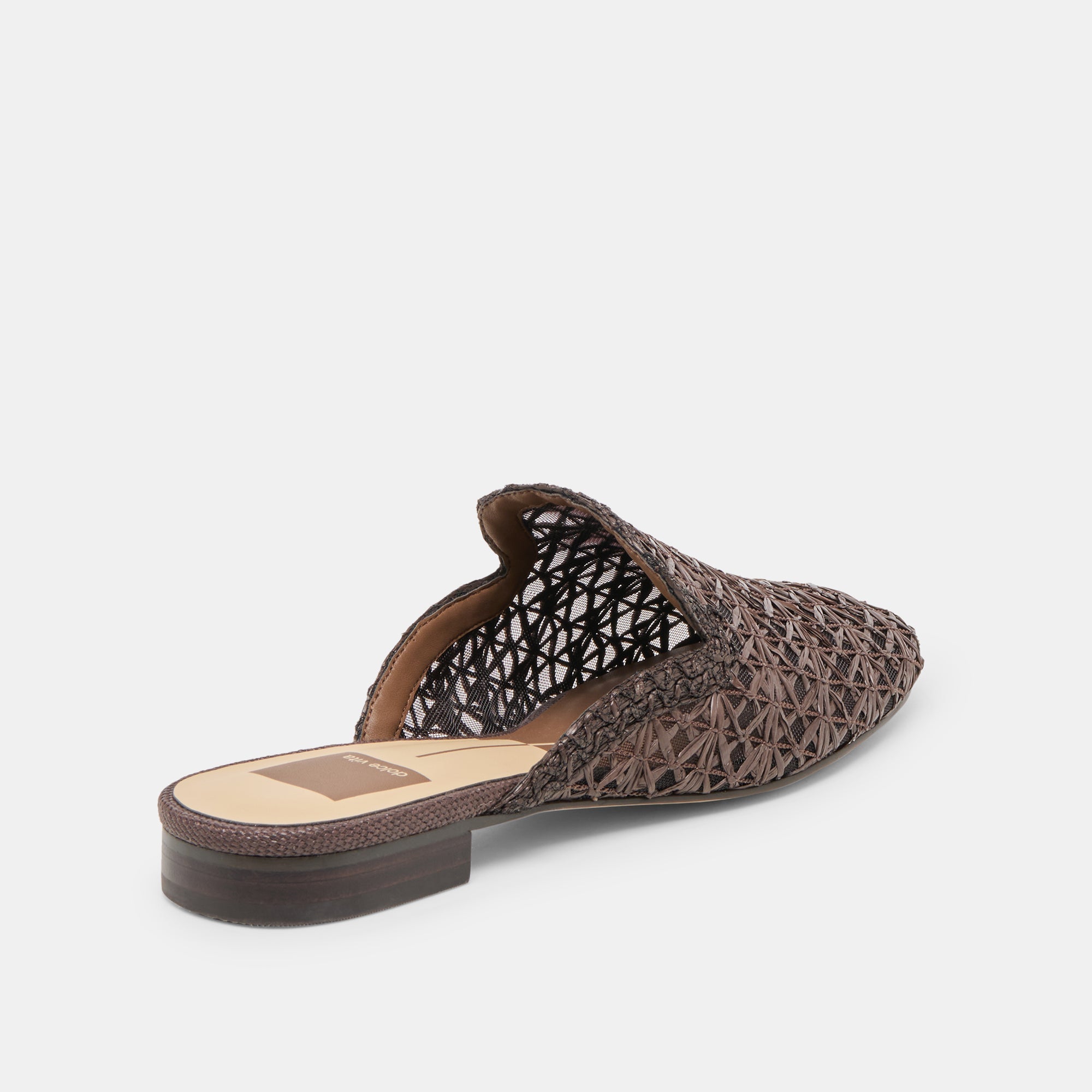 Dolce Vita SHOES | Kirt Chocolate Cross Hatch Raffia Flats