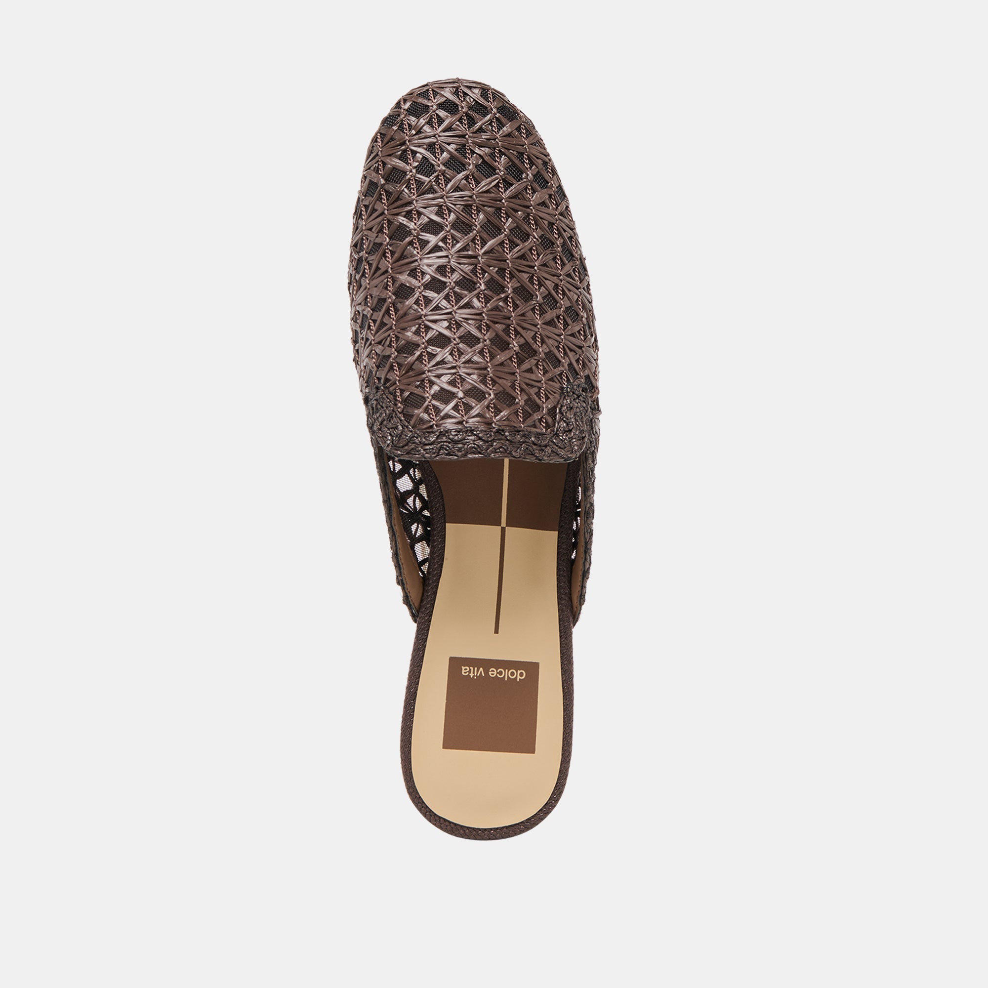 Dolce Vita SHOES | Kirt Chocolate Cross Hatch Raffia Flats