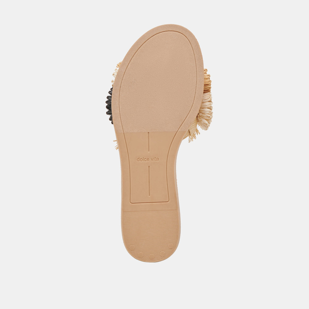 Dolce Vita SHOES | DANELA SANDALS BLACK NATURAL RAFFIA
 – Dolce Vita