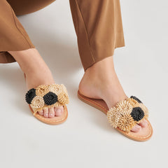 Dolce Vita SHOES | DANELA SANDALS BLACK NATURAL RAFFIA
 – Dolce Vita
