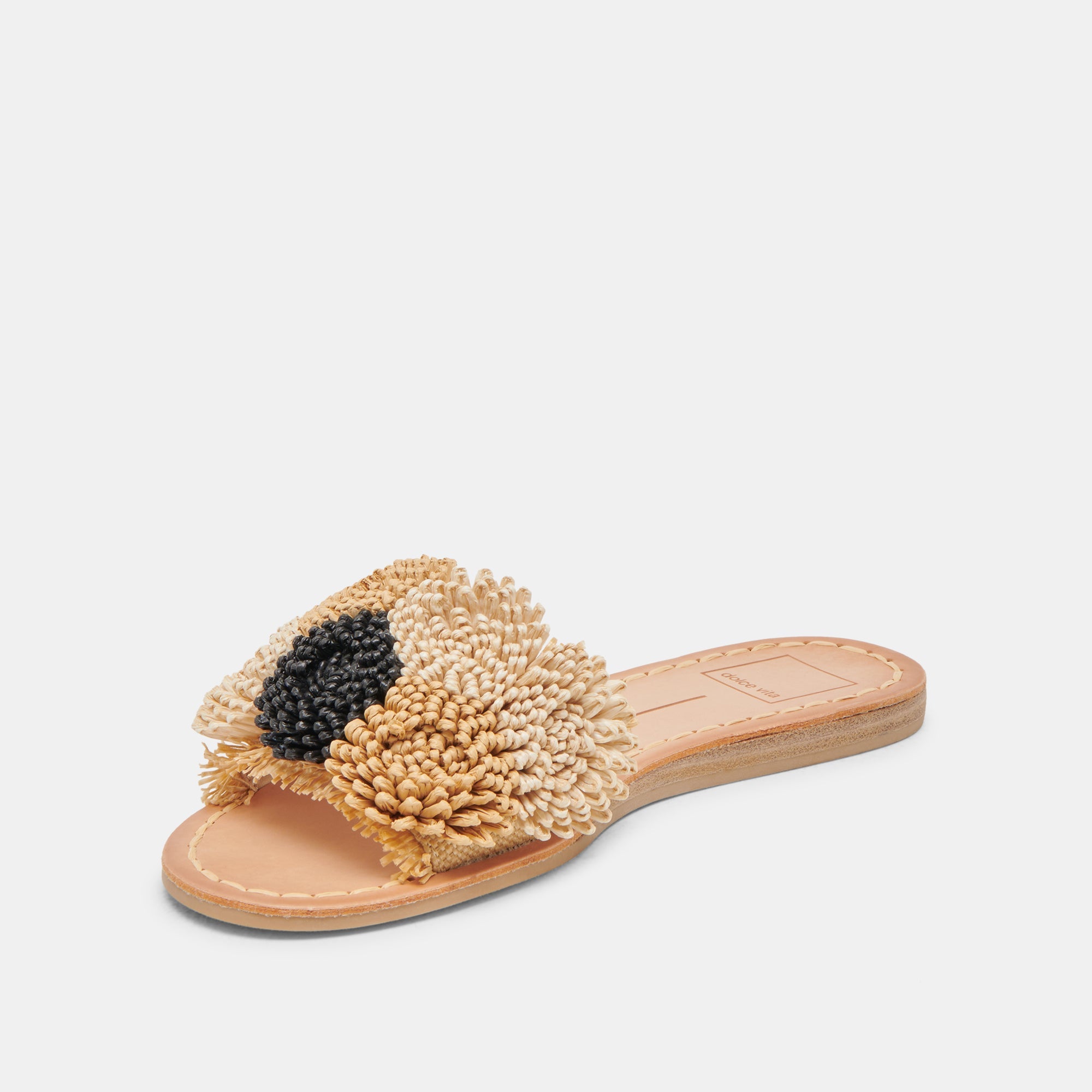Dolce Vita SHOES | DANELA SANDALS BLACK NATURAL RAFFIA
 – Dolce Vita