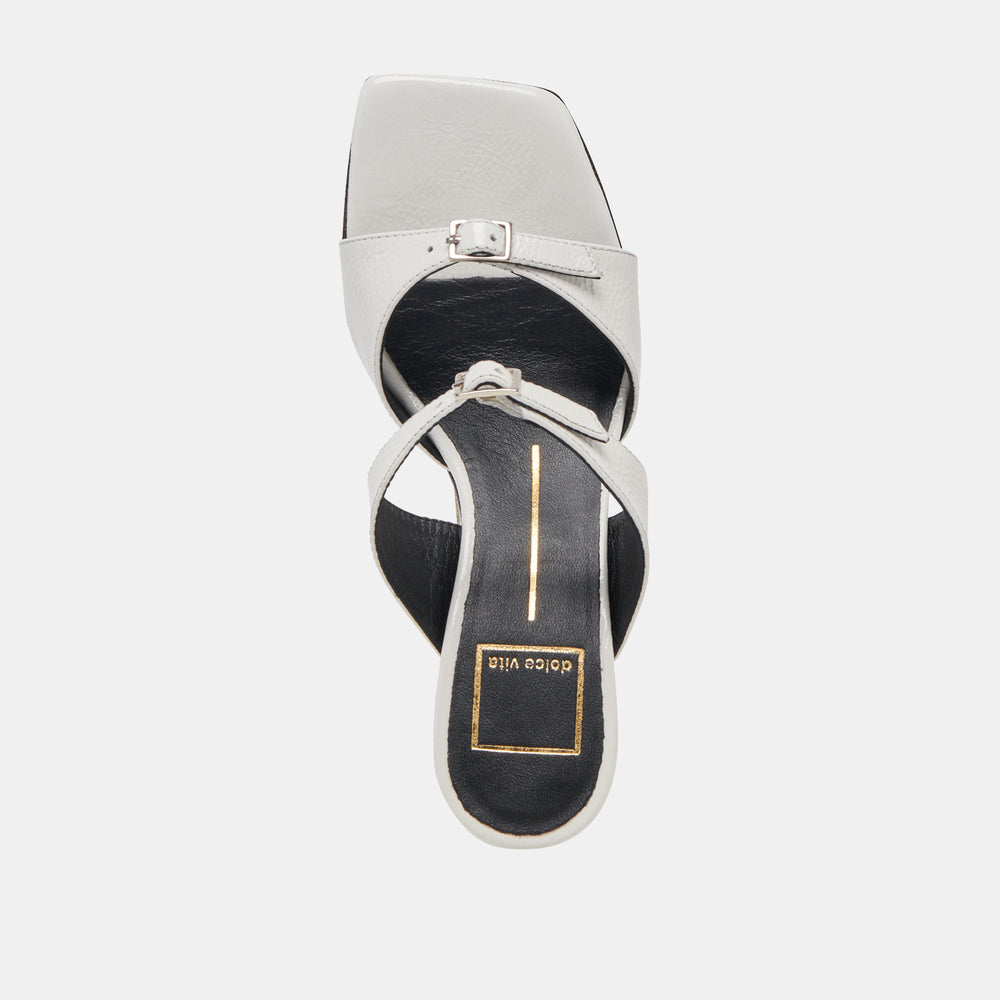 Dolce Vita SHOES | SHANE HEELS OFF WHITE CRINKLE PATENT
 – Dolce Vita