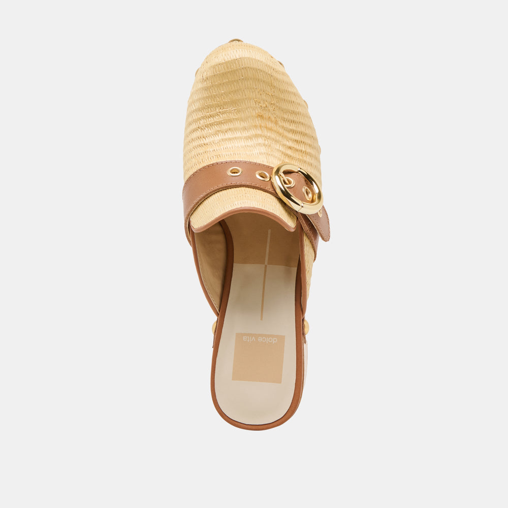 Dolce Vita SHOES | Debrah Lt Natural Raffia Clogs