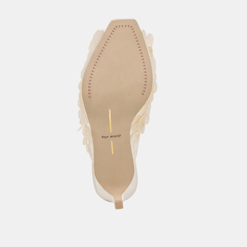 Dolce Vita SHOES | Samary Confetti Off White Satin Heels