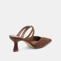 Dolce Vita SHOES | Linore Dk Brown Suede Heels