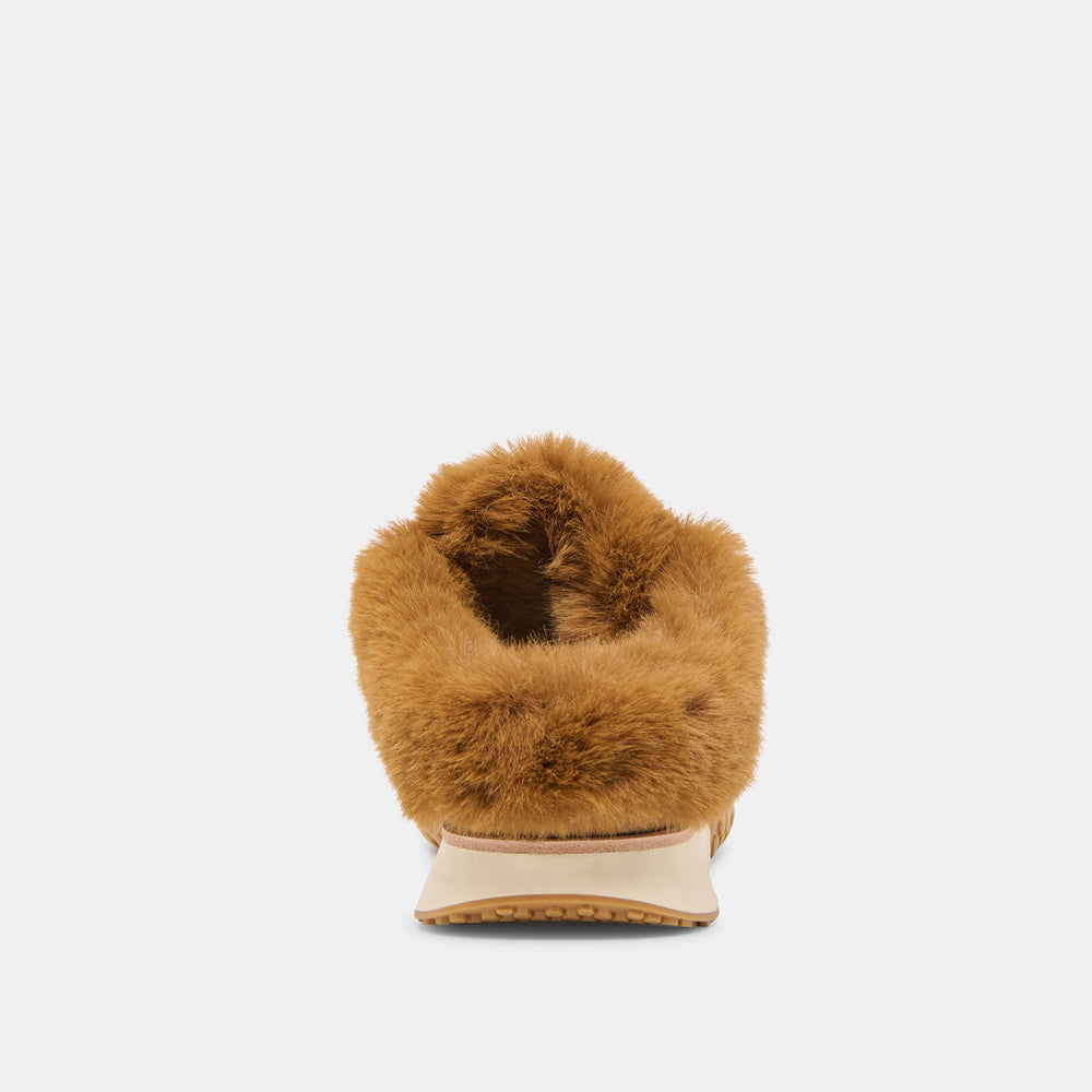 Dolce Vita SHOES | Izzey Plush Lt Brown Suede Sneakers