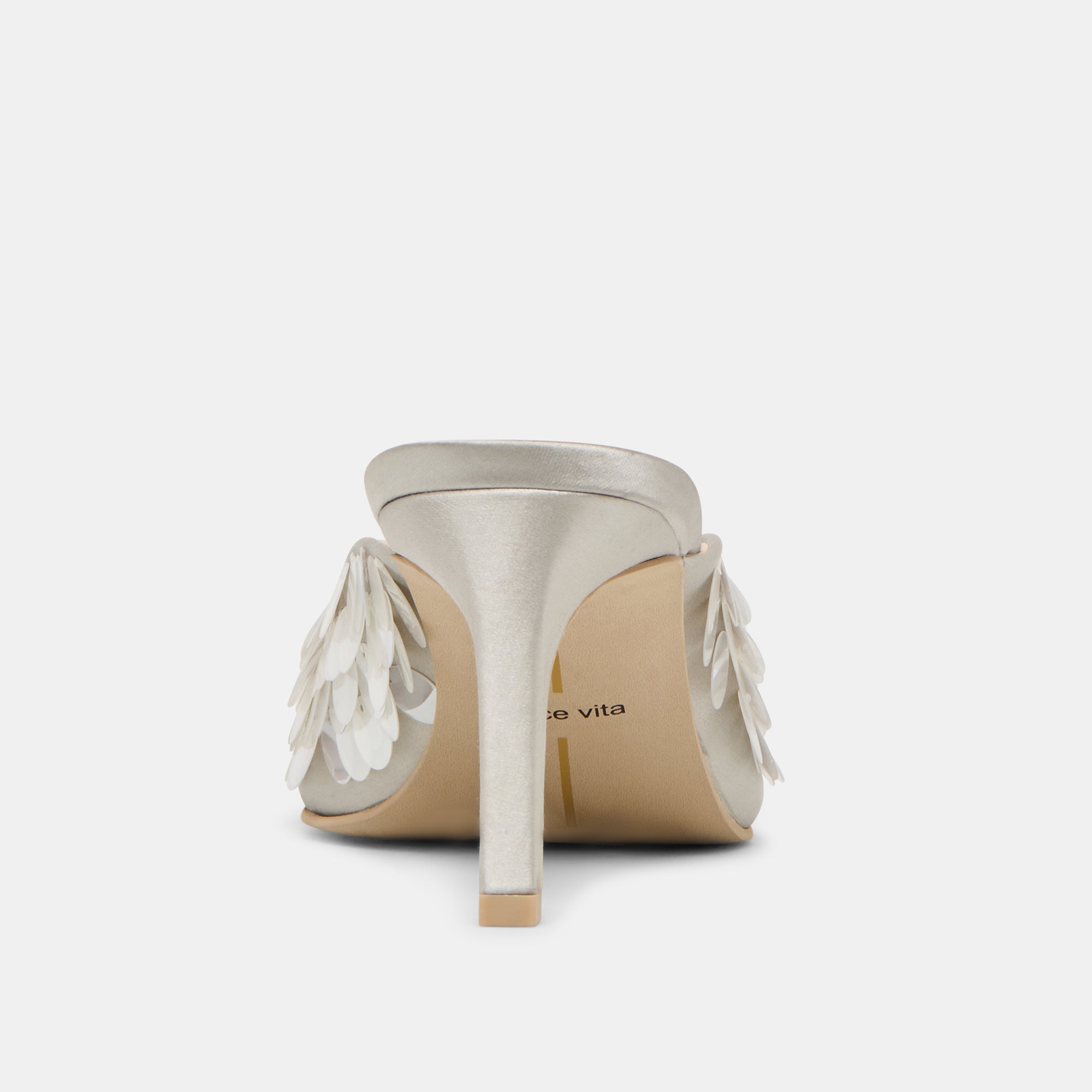 Dolce Vita SHOES | Samary Confetti Silver Satin Heels
