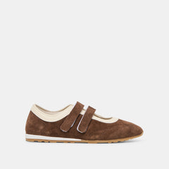 Dolce Vita SHOES | Swan Dk Brown Suede Sneakers