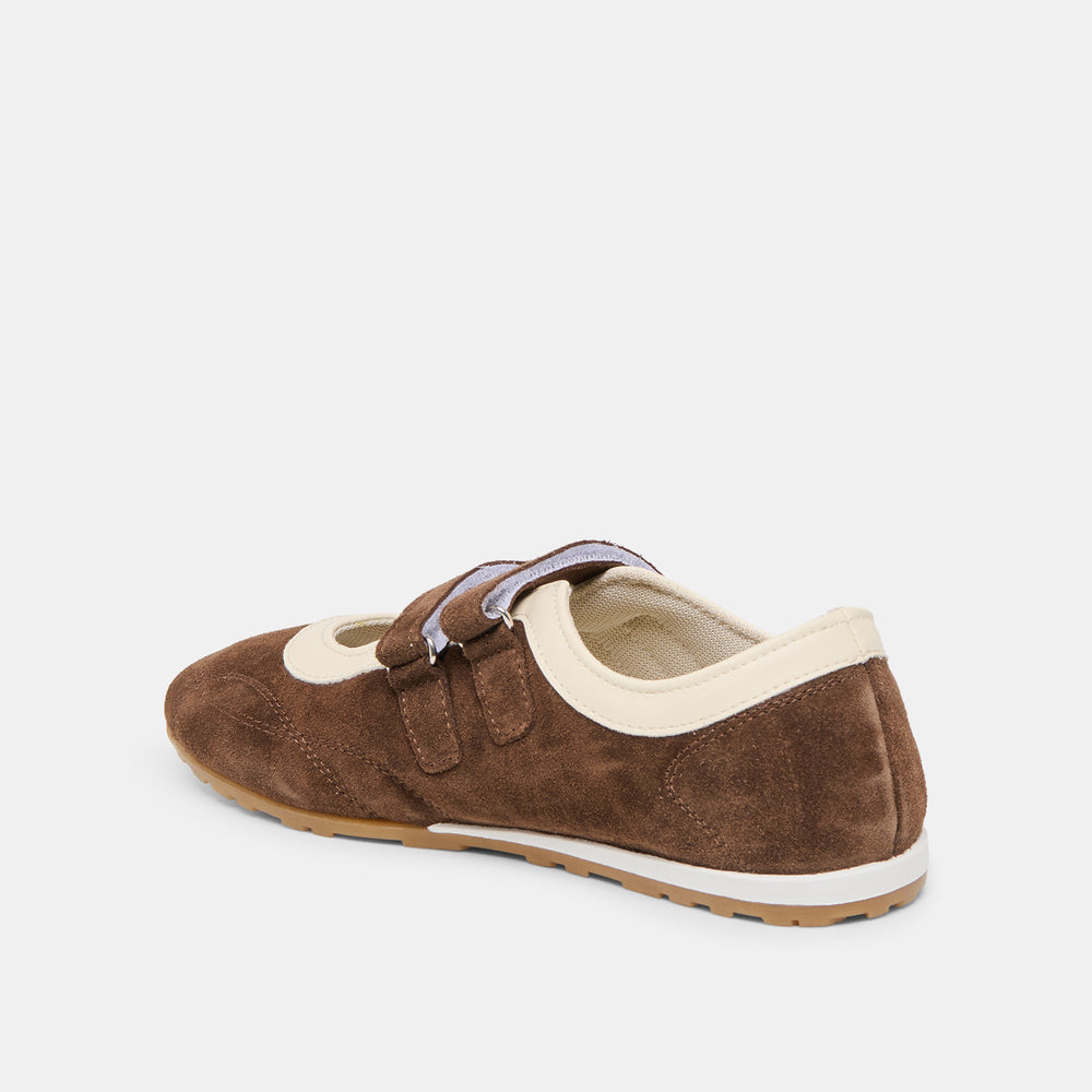 Dolce Vita SHOES | Swan Dk Brown Suede Sneakers
