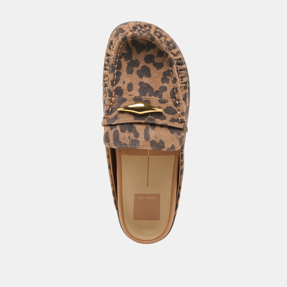 Dolce Vita SHOES | Jodero Brown Leopard Printed Suede Flats