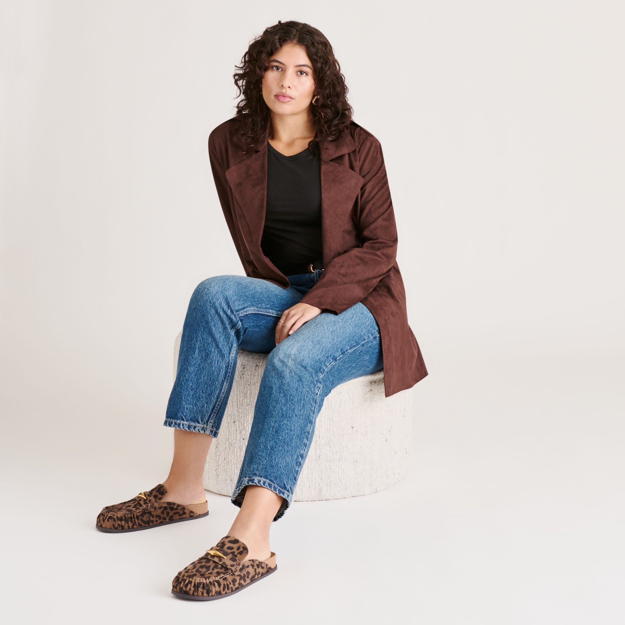 Dolce Vita SHOES | Jodero Brown Leopard Printed Suede Flats