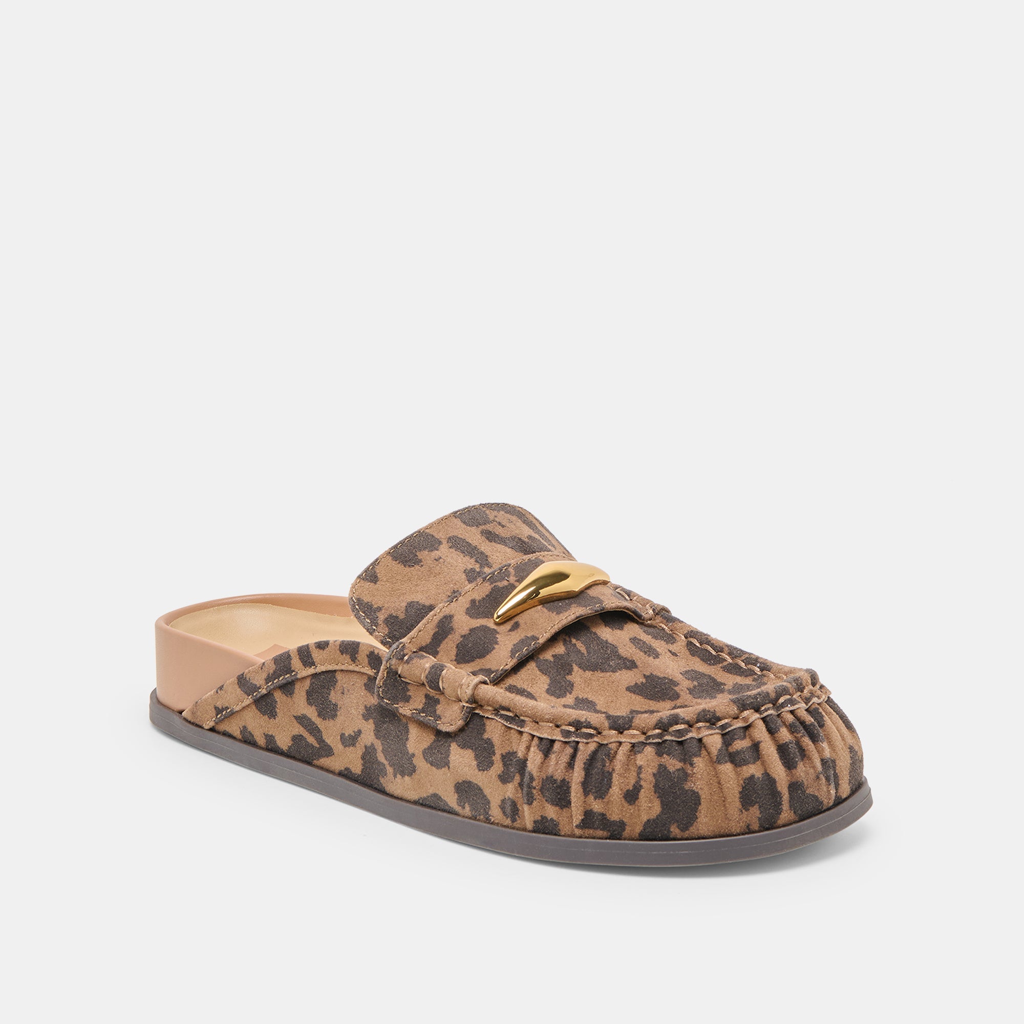 Dolce Vita SHOES | Jodero Brown Leopard Printed Suede Flats