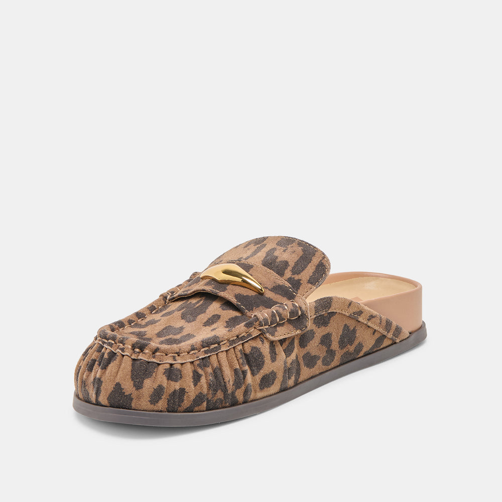 Dolce Vita SHOES | Jodero Brown Leopard Printed Suede Flats