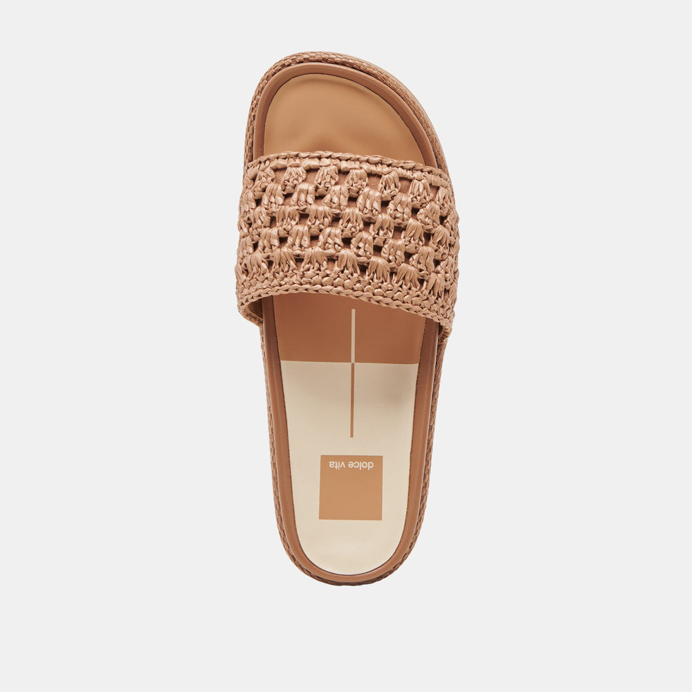 Dolce Vita SHOES | SIDONA SANDALS BROWN RAFFIA
 – Dolce Vita