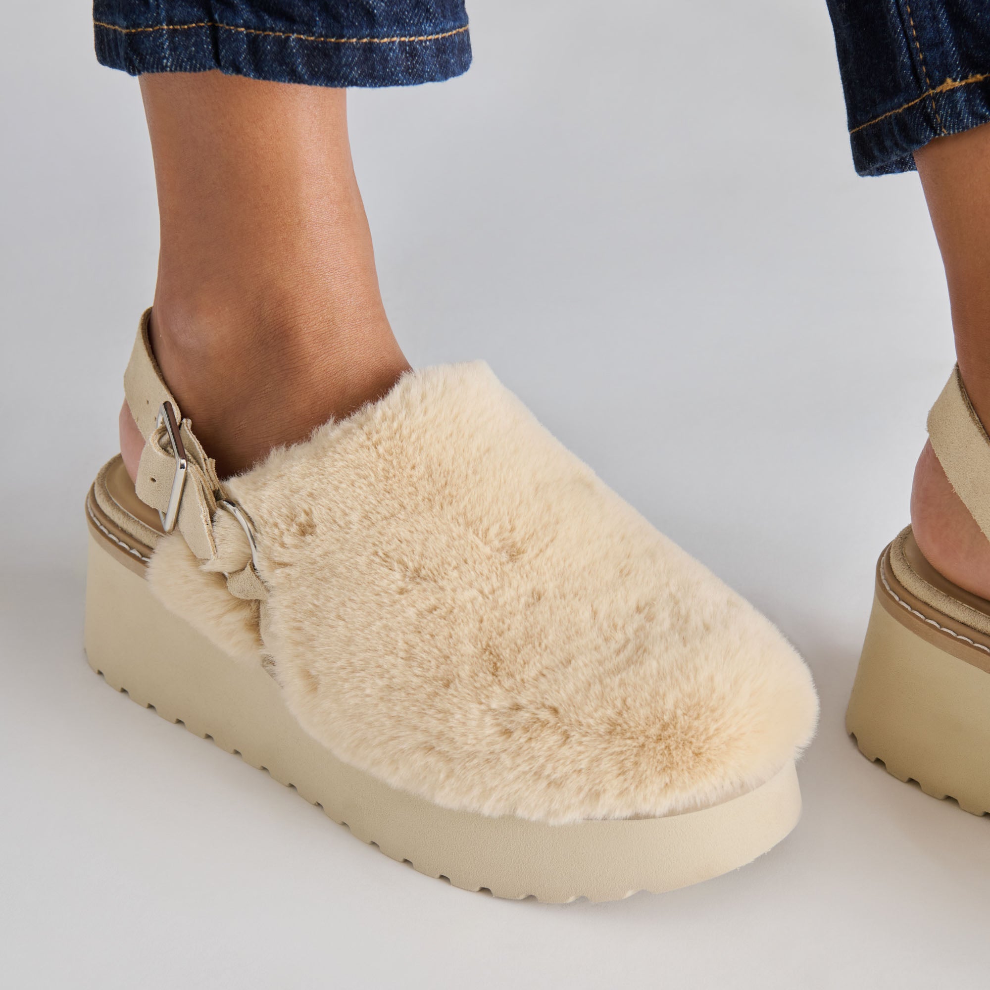 Dolce Vita SHOES | Lansy Natural Plush Flats