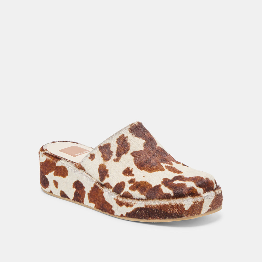 Dolce Vita SHOES | Rosita Cocoa Taurus Calf Hair Flats