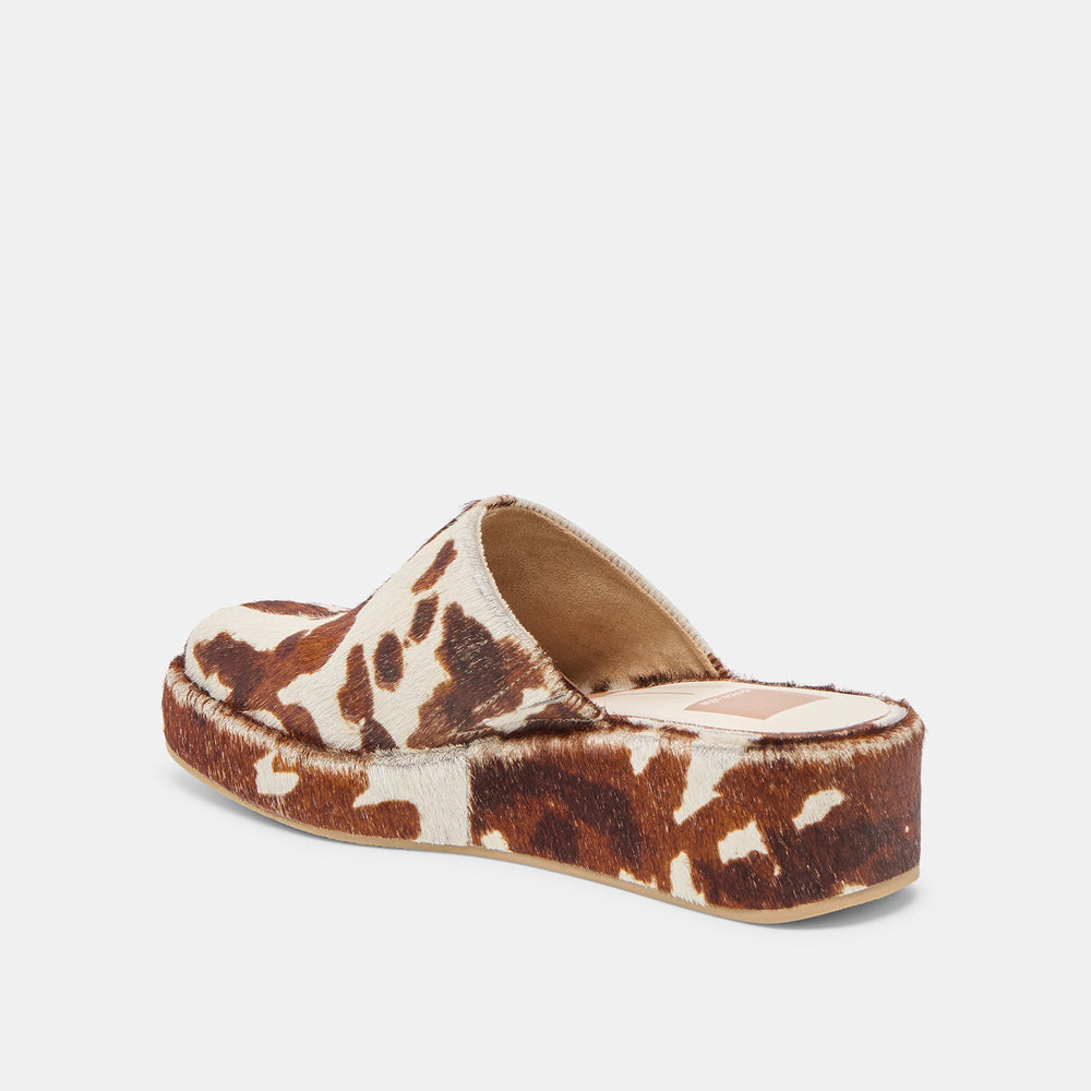 Dolce Vita SHOES | Rosita Cocoa Taurus Calf Hair Flats