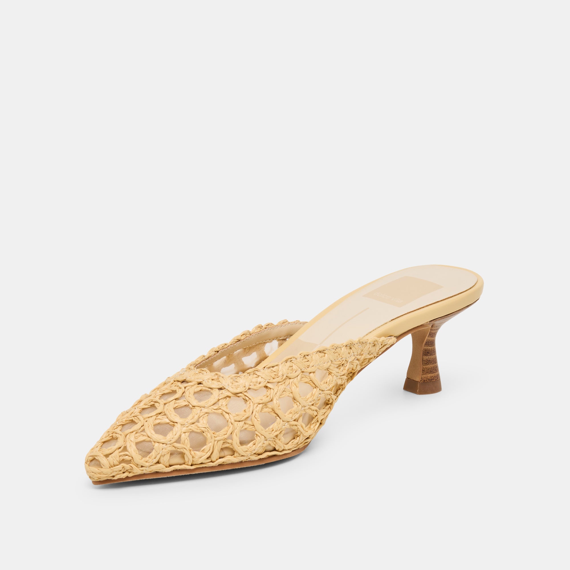 Dolce Vita SHOES | Cleo Loop Natural Raffia Heels