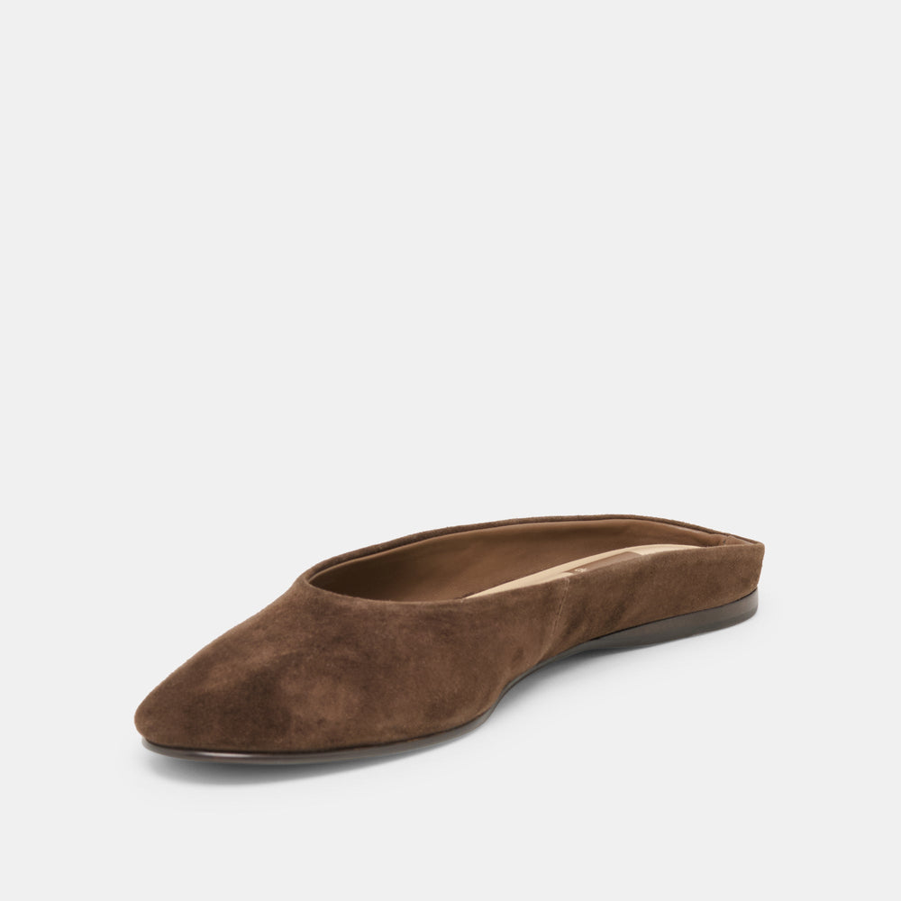 Dolce Vita SHOES | Eila Dk Brown Suede Flats