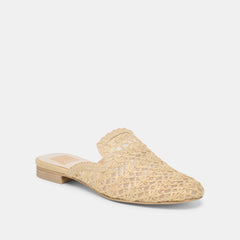 Dolce Vita SHOES | Kirt Lt Natural Cross Hatch Raffia Flats
