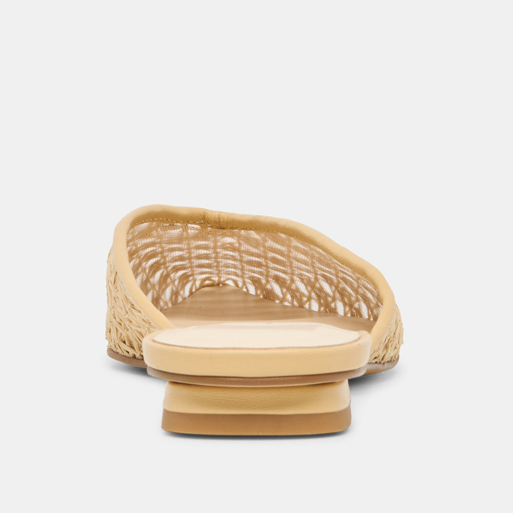 Dolce Vita SHOES | Elm Natural Cross Hatch Raffia Flats