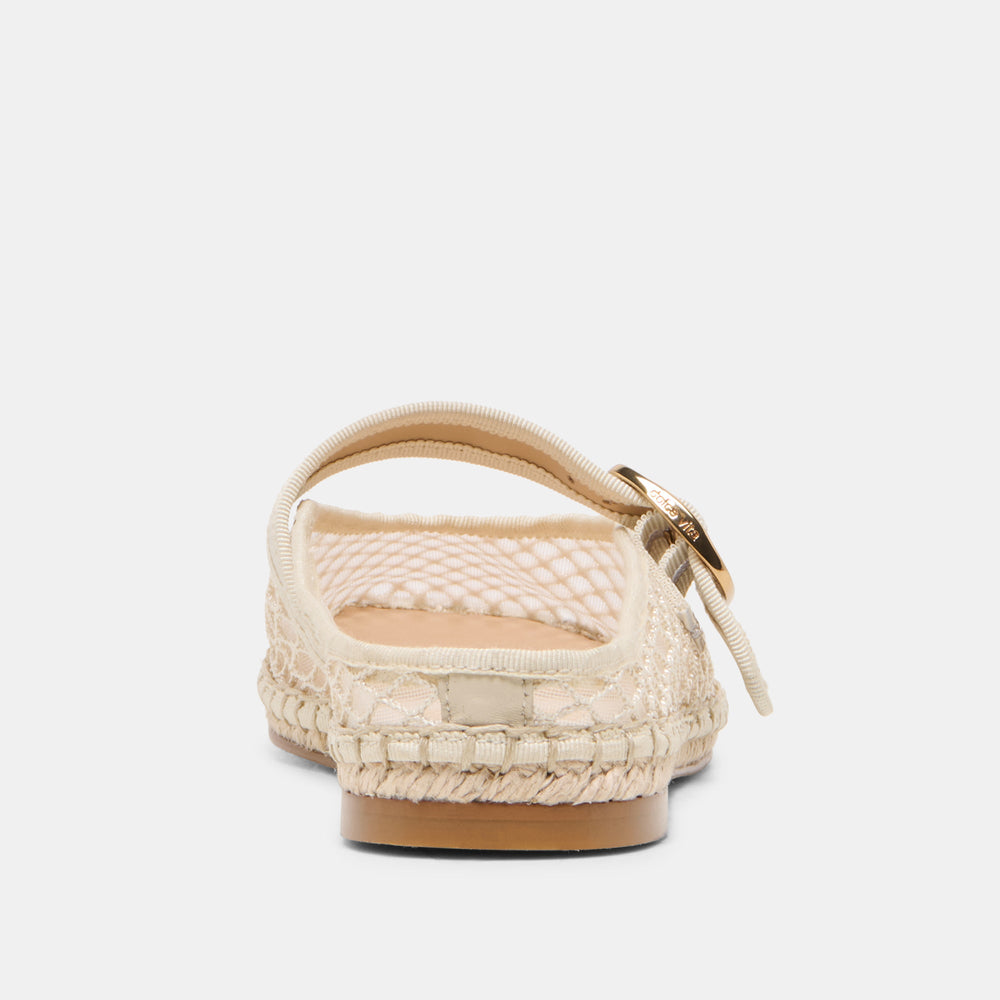 Dolce Vita SHOES | Milie Ecru Woven Mesh Flats
