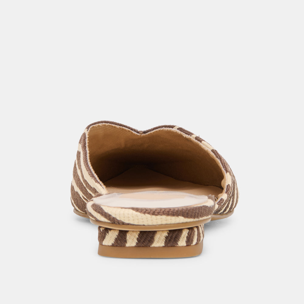 Dolce Vita SHOES | Elm Beige Zebra Raffia Flats