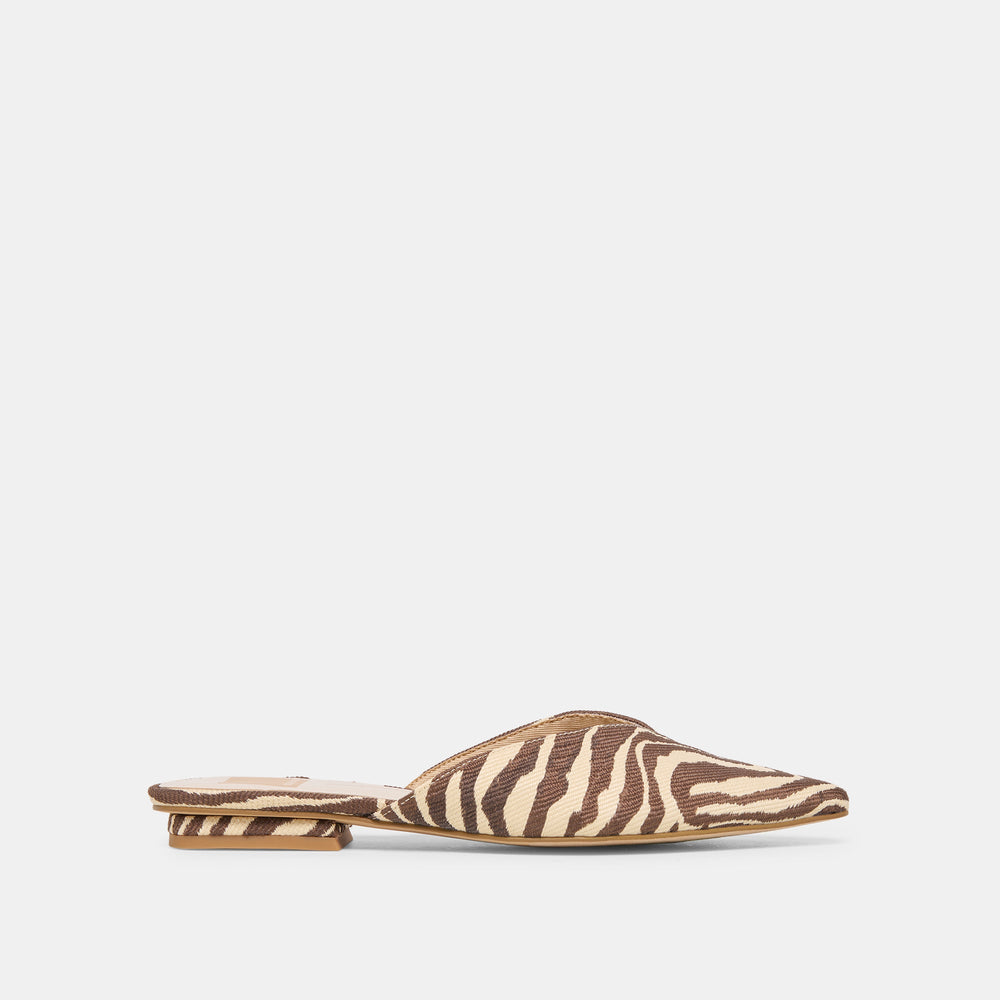 Dolce Vita SHOES | Elm Beige Zebra Raffia Flats