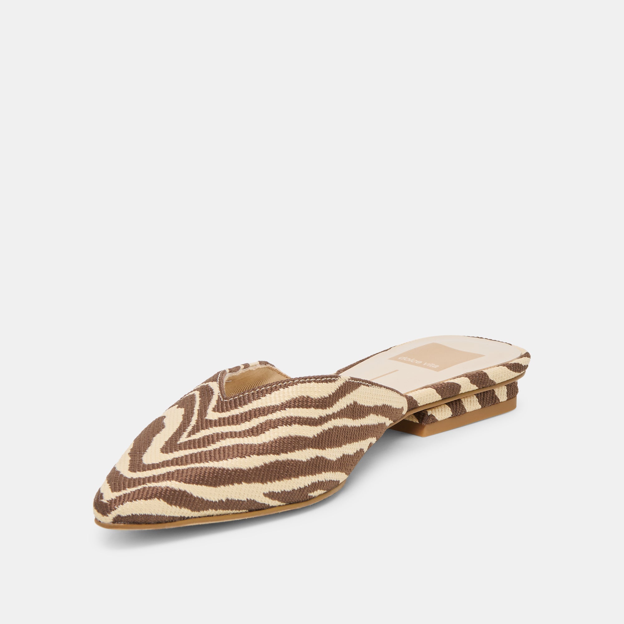 Dolce Vita SHOES | Elm Beige Zebra Raffia Flats