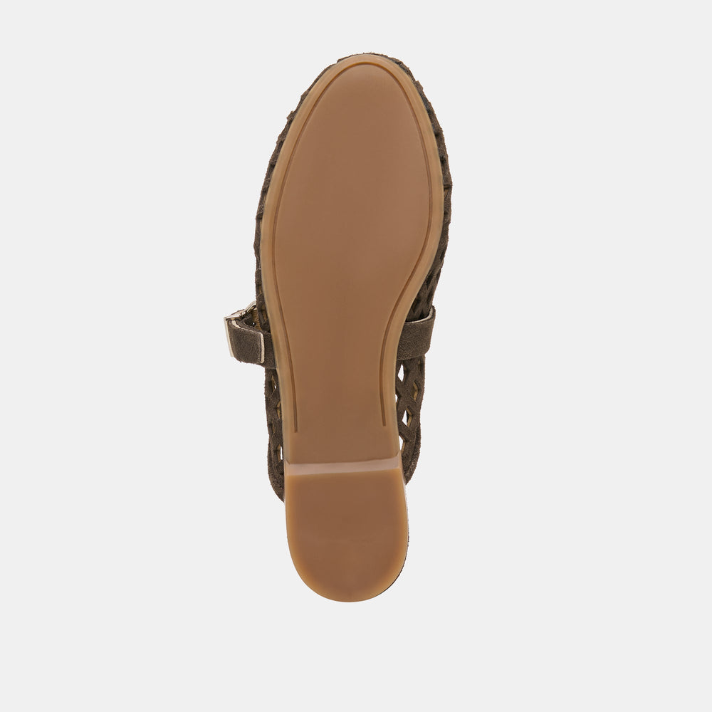 Dolce Vita SHOES | Mirian Dk Brown Suede Flats