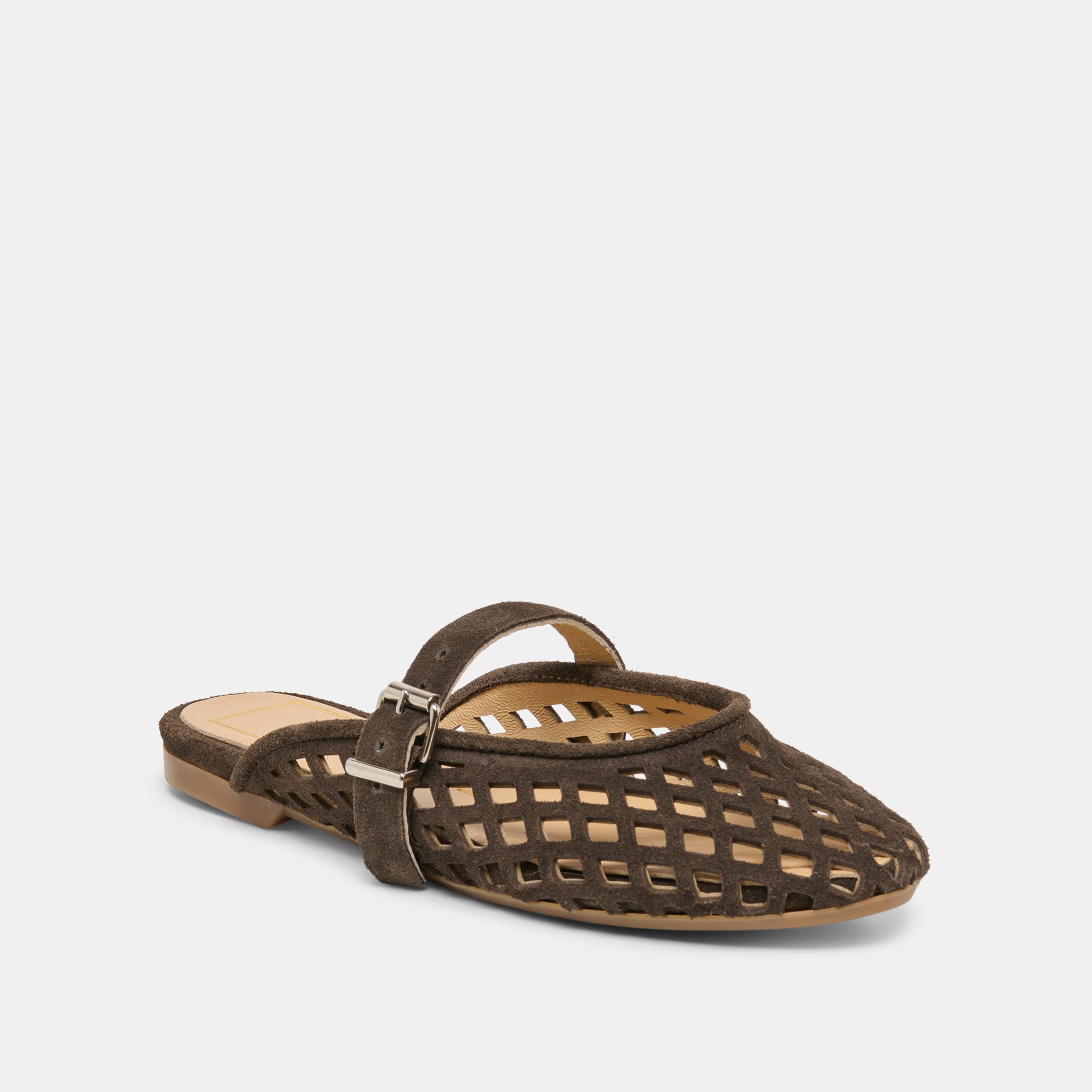 Dolce Vita SHOES | Mirian Dk Brown Suede Flats