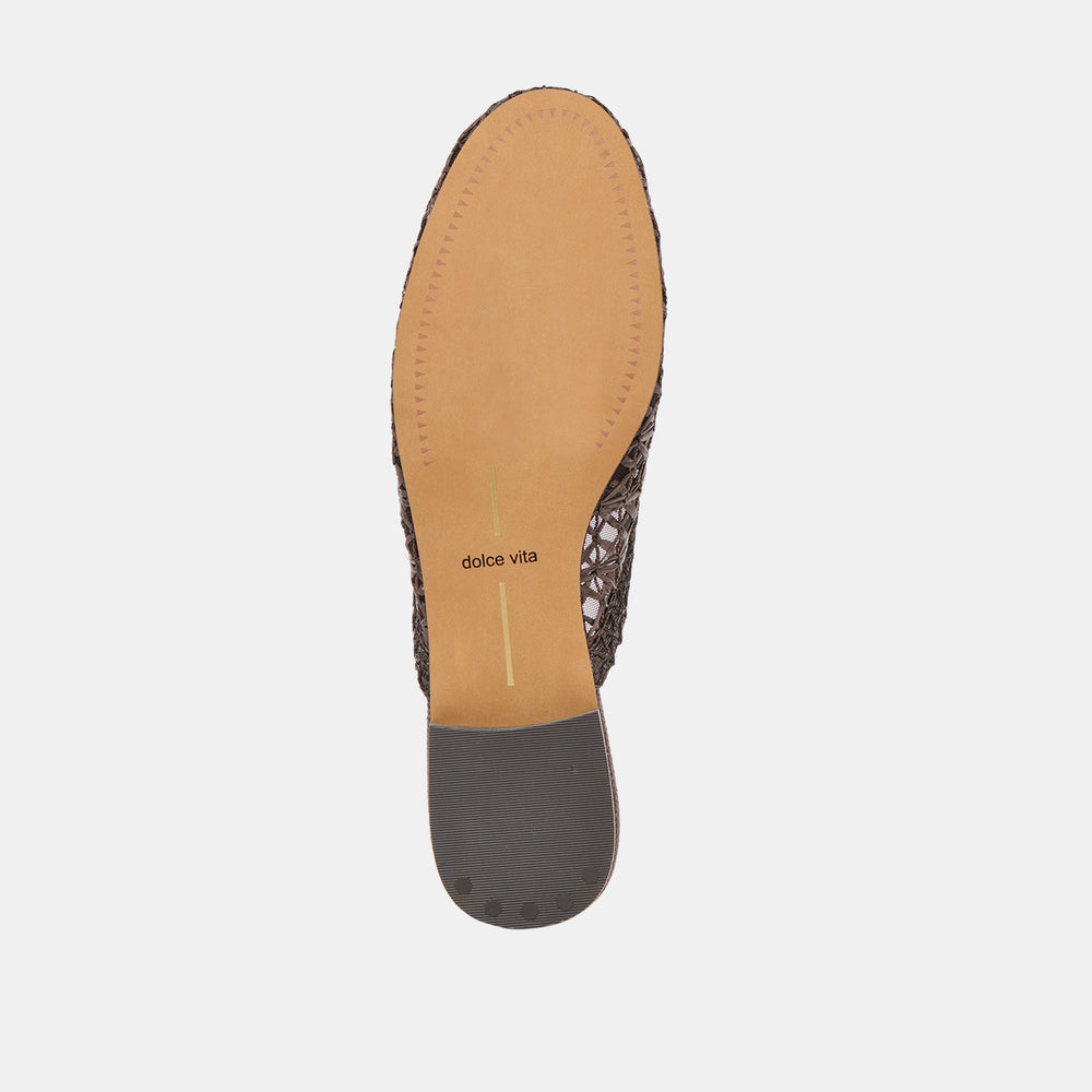 Dolce Vita SHOES | Kirt Chocolate Cross Hatch Raffia Flats