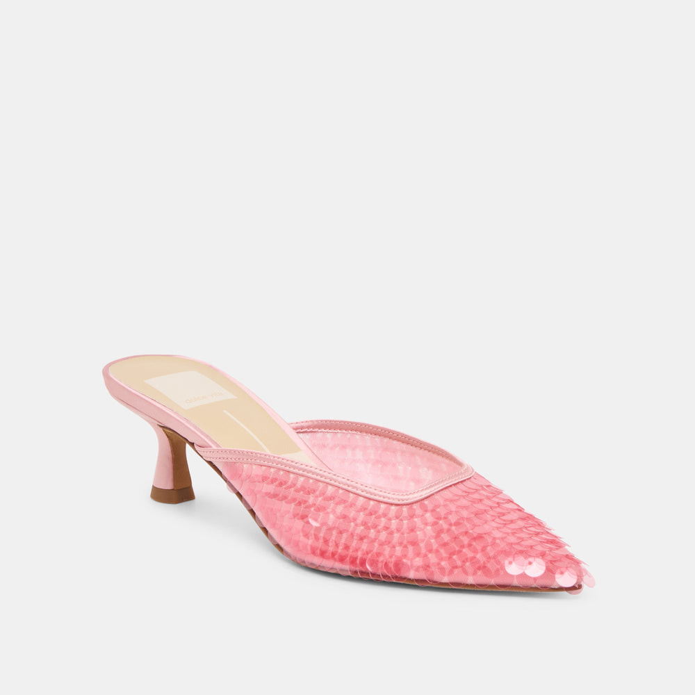 Dolce Vita SHOES | Cleo Sequin Light Pink Sequin Heels
