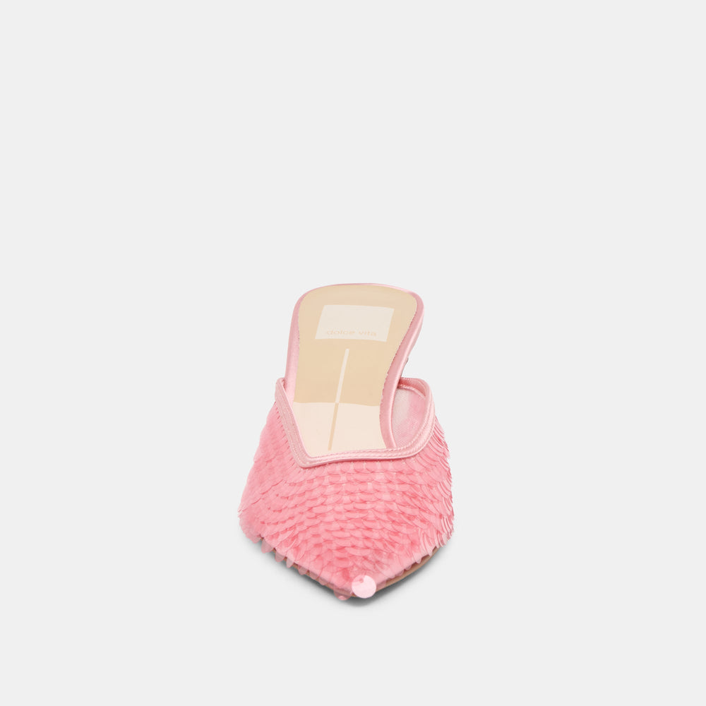 Dolce Vita SHOES | Cleo Sequin Light Pink Sequin Heels