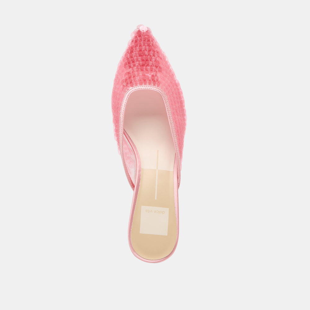 Dolce Vita SHOES | Cleo Sequin Light Pink Sequin Heels