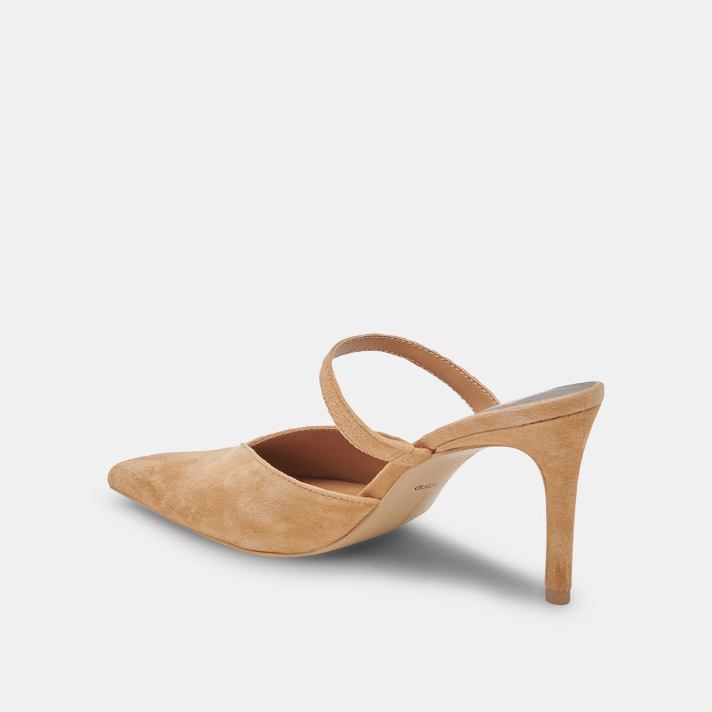 Dolce Vita SHOES | KANIKA WIDE HEELS TAN SUEDE
 – Dolce Vita