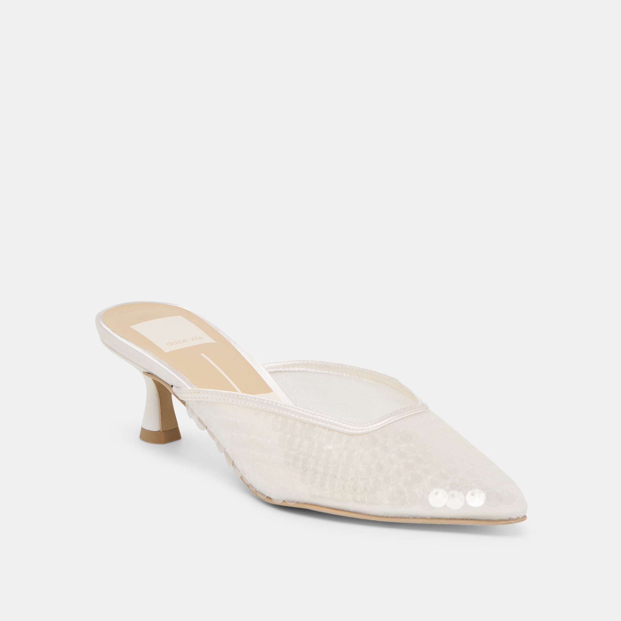 Dolce Vita SHOES | Cleo Ivory Sequin Heels