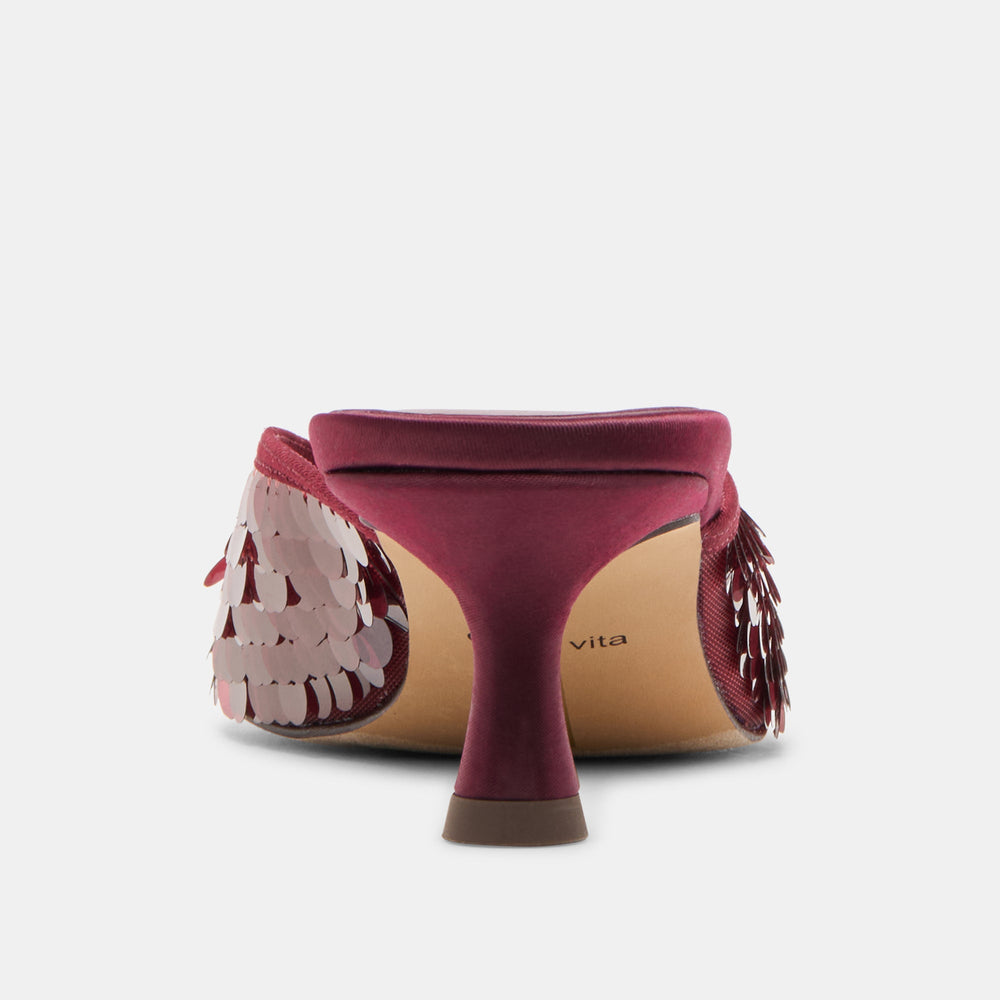 Dolce Vita SHOES | Cleo Cranberry Sequin Heels