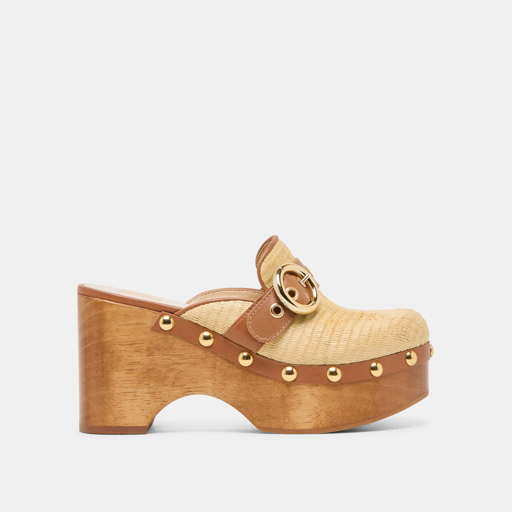 Dolce Vita SHOES | Debrah Lt Natural Raffia Clogs