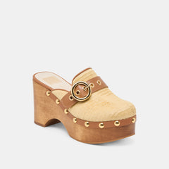 Dolce Vita SHOES | Debrah Lt Natural Raffia Clogs