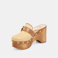 Dolce Vita SHOES | Debrah Lt Natural Raffia Clogs