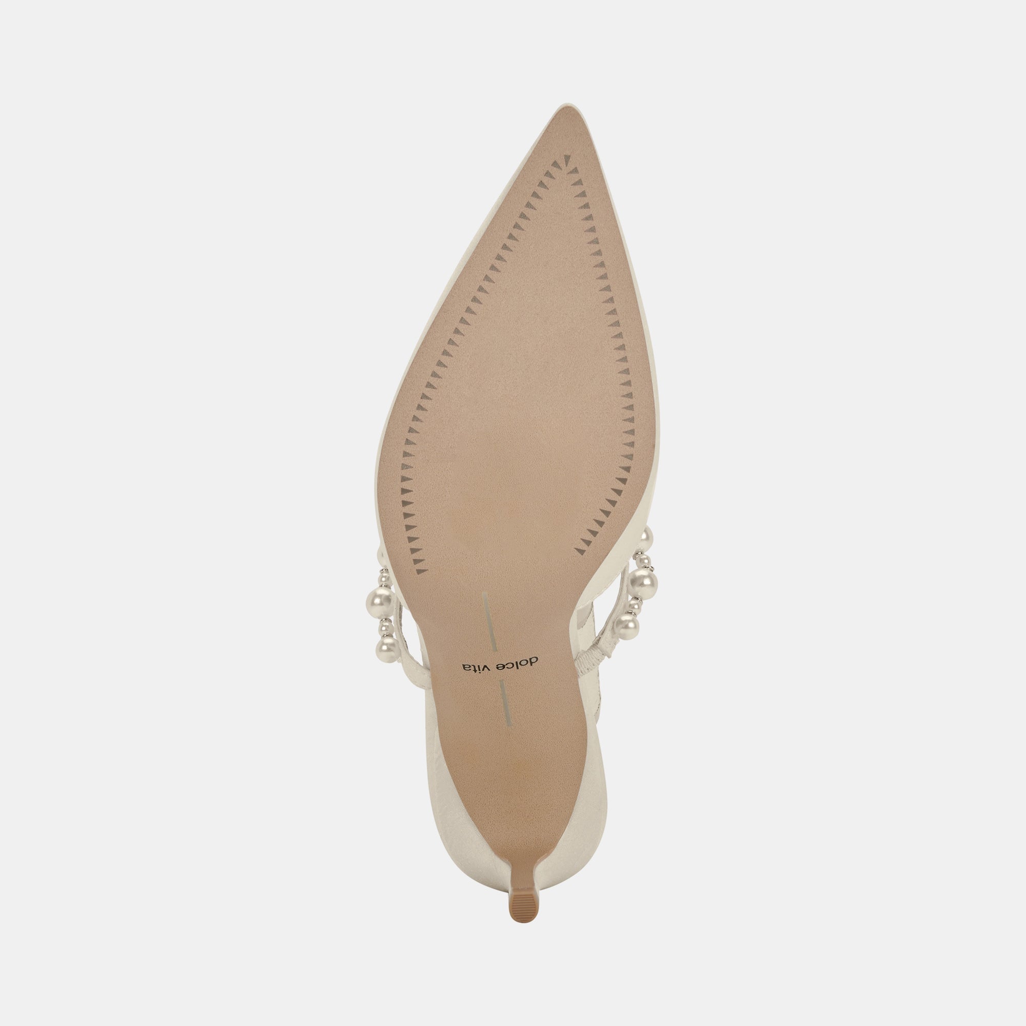 Dolce Vita SHOES | KANIKA Pearl Heels Vanilla Silk | Vanilla Silk Pearl Tapered Heels
 – Dolce Vita