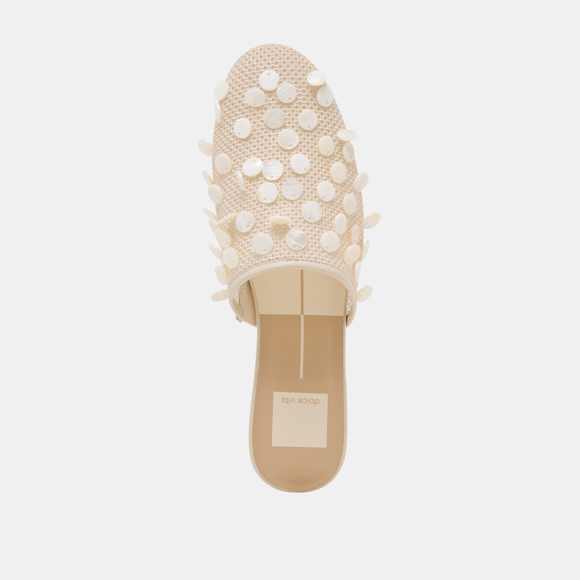 Dolce Vita SHOES | Rova Bead Ivory Disc Mesh Flats