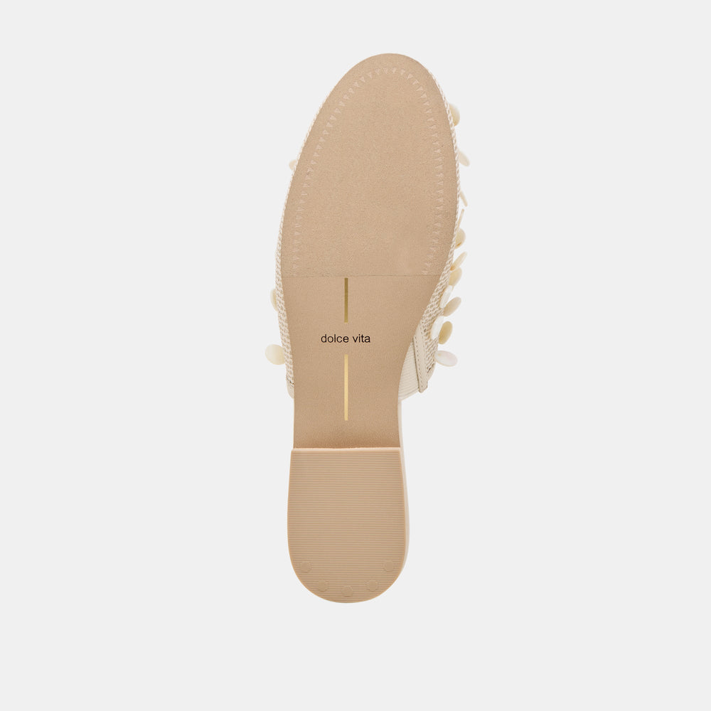 Dolce Vita SHOES | Rova Bead Ivory Disc Mesh Flats
