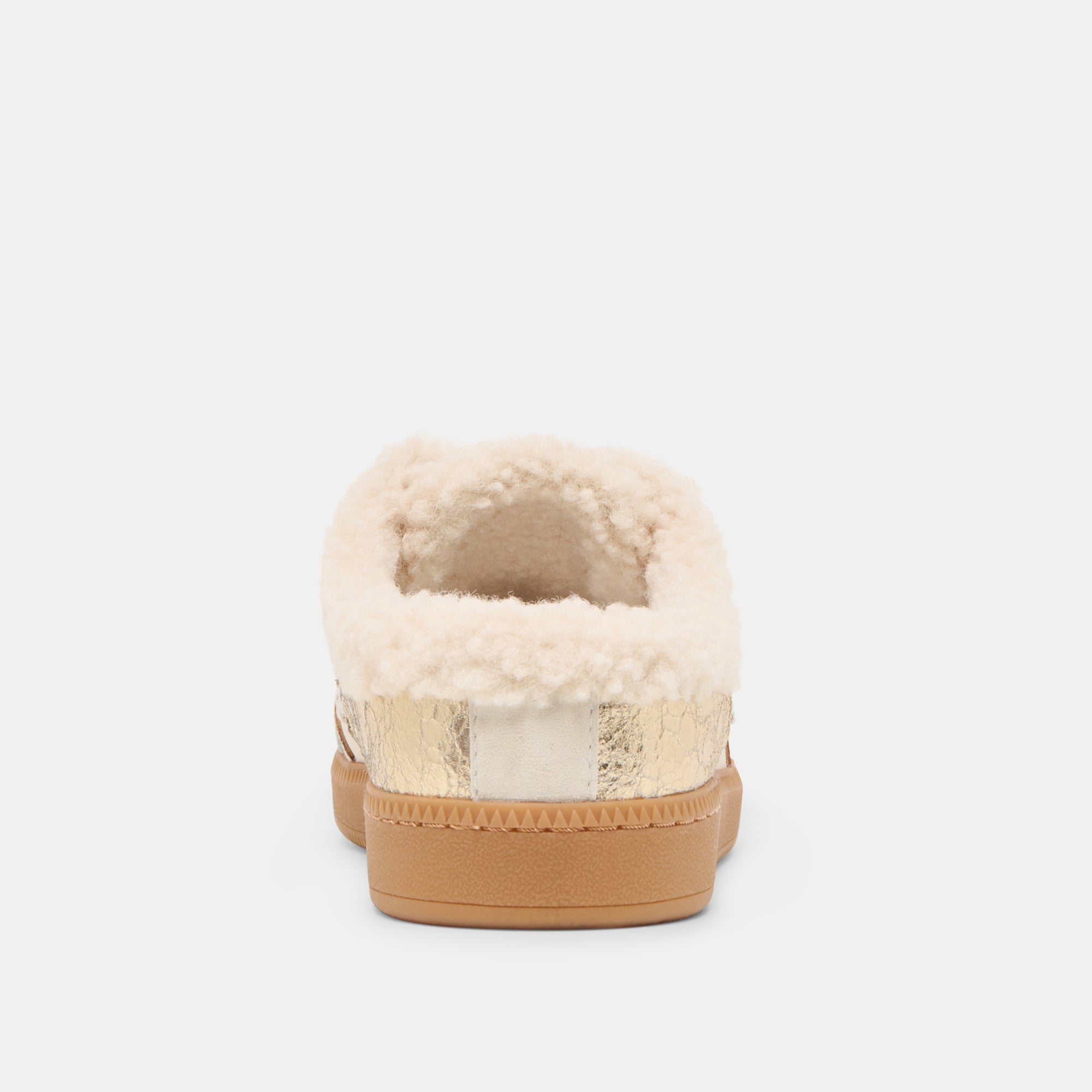 Dolce Vita SHOES | Notice Slide Plush Silver Gold Crackled Leather Sneakers