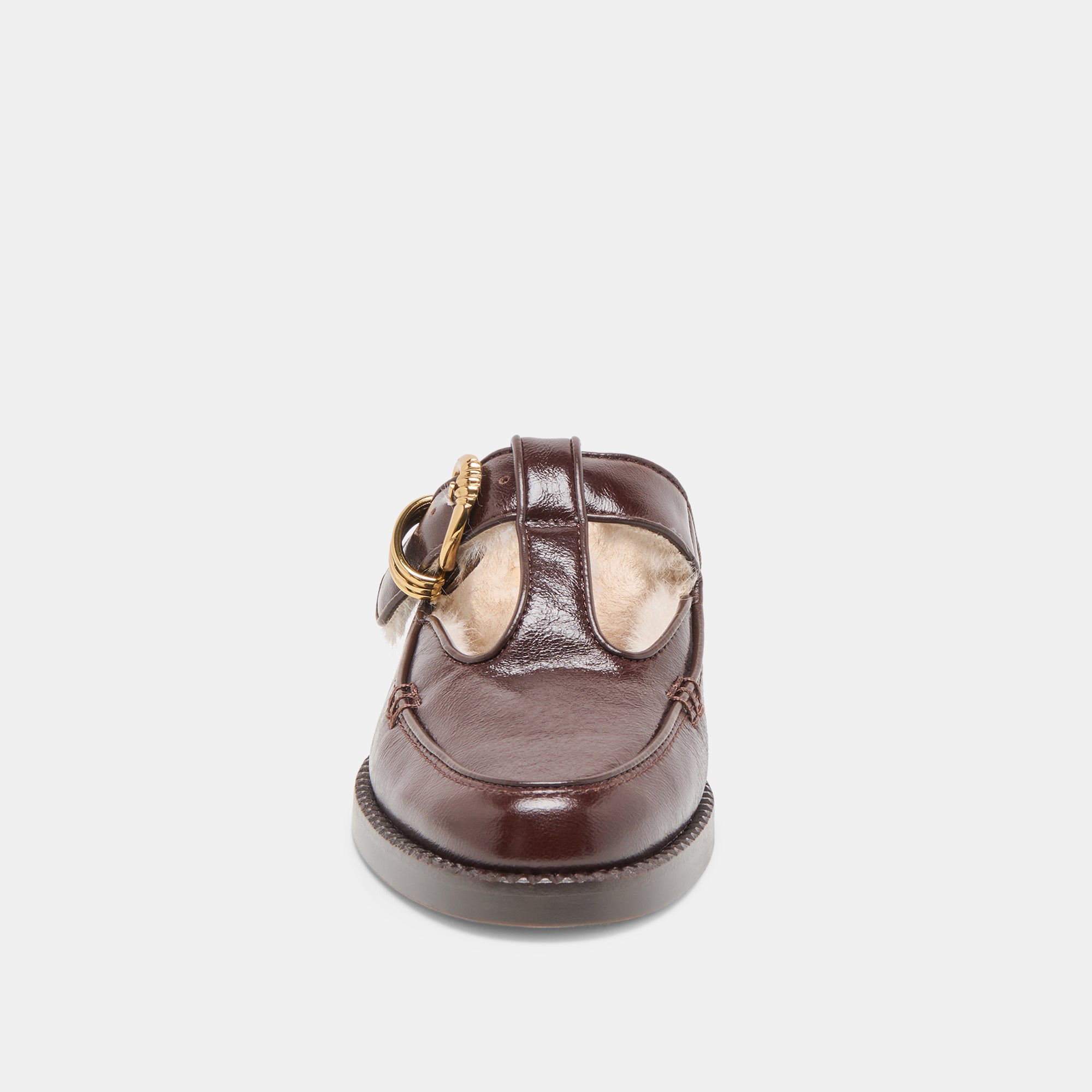 Dolce Vita SHOES | Harlah Plush Chocolate Leather Flats